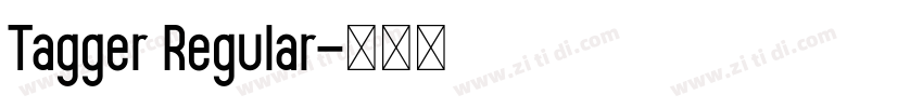 Tagger Regular字体转换 Tagger Regular字体转换